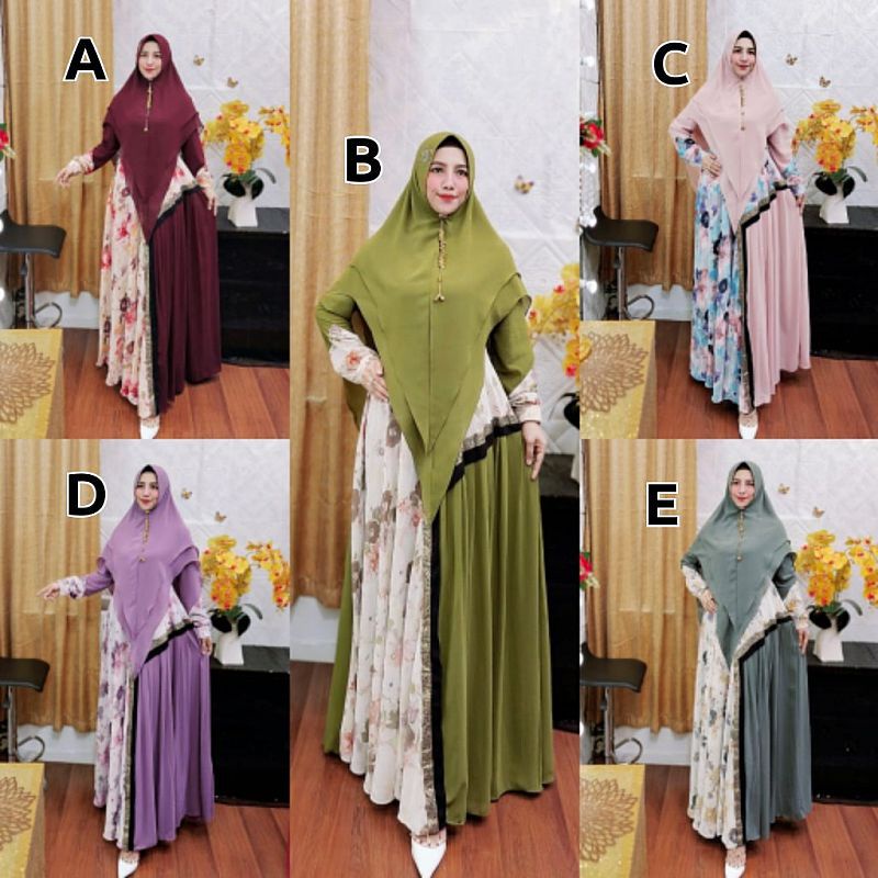 Set / setelan Rok  Import Ori TRQ / ALAYYA SYARI BY NASHA (PO 14 APRIL)
