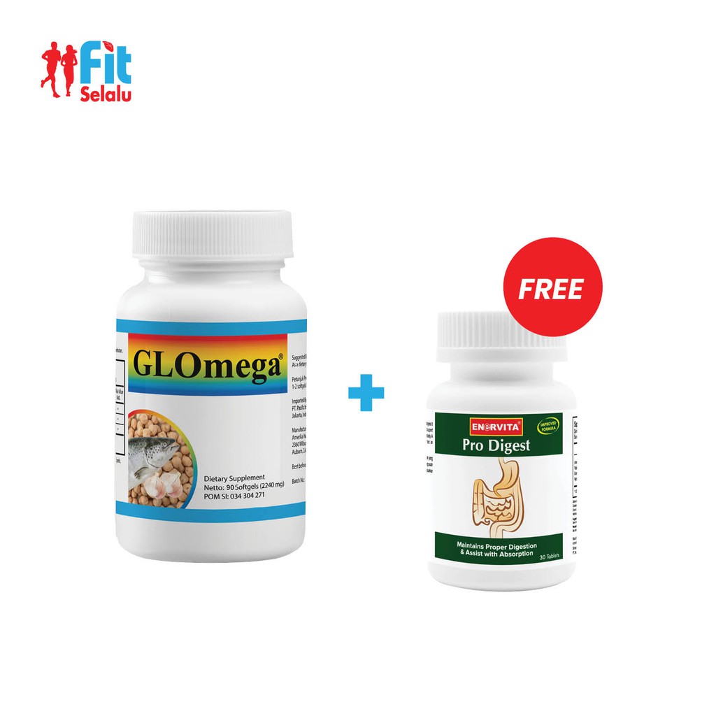 Glomega Omega 3 Membantu Memelihara Kesehatan 30, 60, 90 Softgel