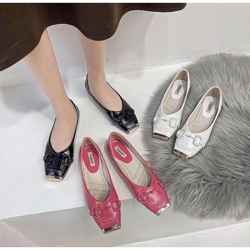 flatshoes 6602 wanita import realpict