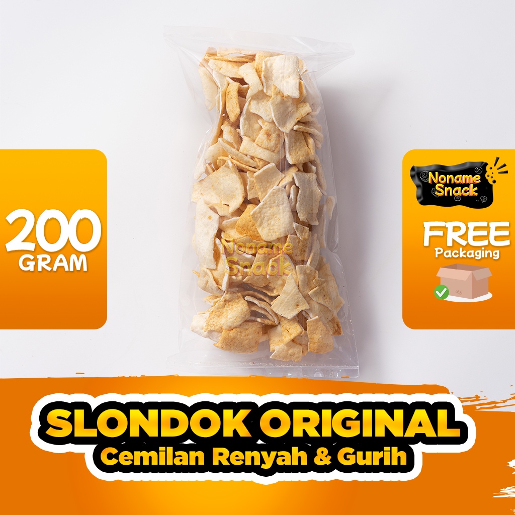 NoName Snack - Slondok Ori Tanpa Label Grosir Cemilan Keripik 200G