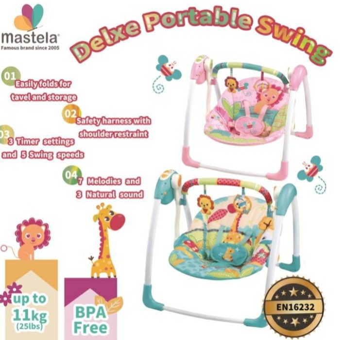 Mastela Deluxe Portable Baby Swing