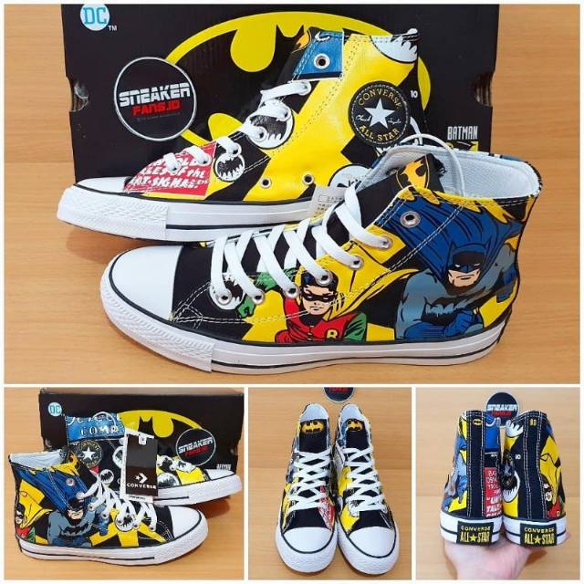 Sepatu CONVERSE CT ALL STAR 70S BATMAN BLACK / LEMON CHROME PREMIUM VIETNAM