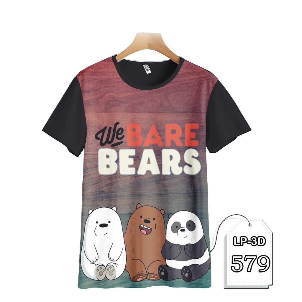KAOS We Bare Bears KAOS Cartoon Animasi Anak #LP3D-579