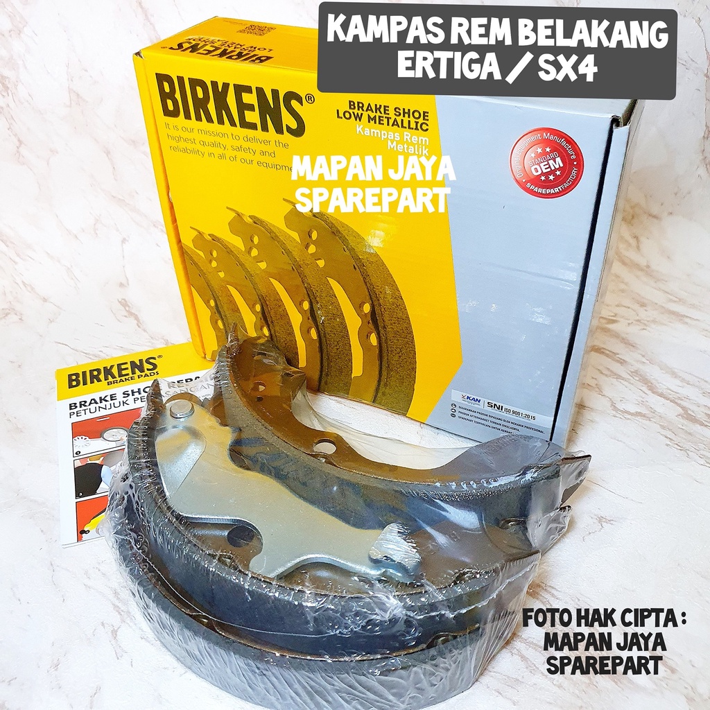 BRAKE SHOE BIRKENS - KAMPAS REM BELAKANG ERTIGA (2013-2017) / SX4 / XOVER