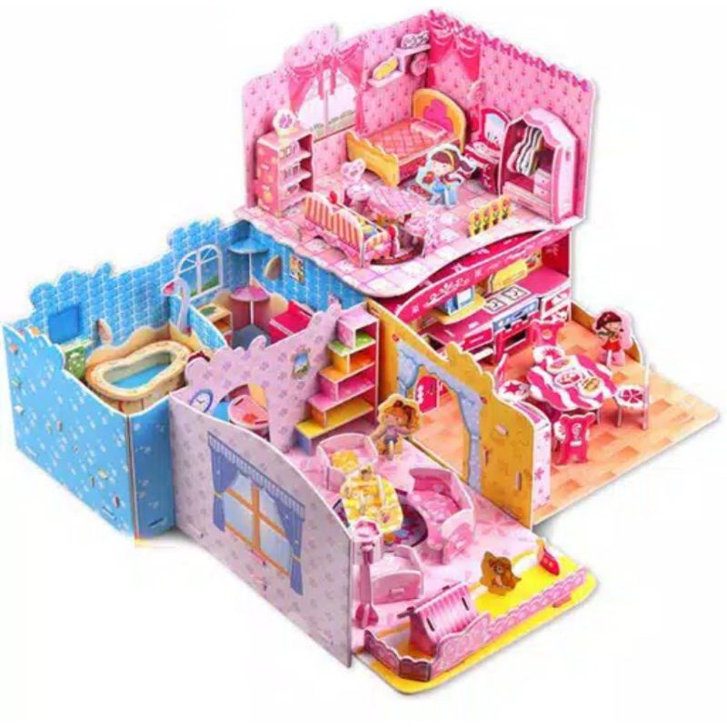 LYSASHOP - MAINAN EDUKASI ANAK PUZZLE 3D DIY BESAR/MELATIH MOTORIK KREATIFITAS KESABARAN IMAJINASI-2