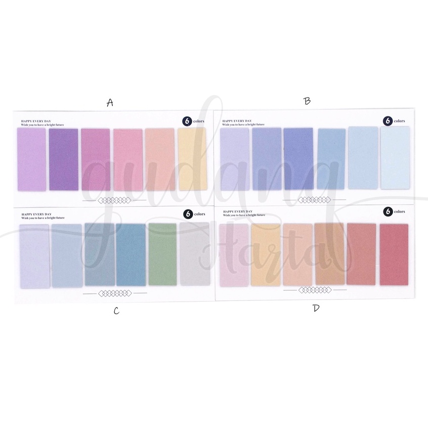 

GCC Sticky Notes Pastel Pallete Notes Motif Kotak Polos WarnaDIY GCC 301473