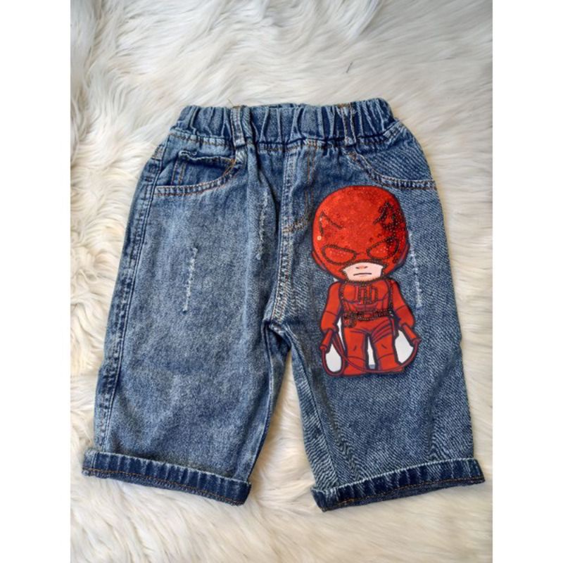 SONTOG JEANS LED (NYALA) SUPERHERO/SONTOG JEANS ANAK