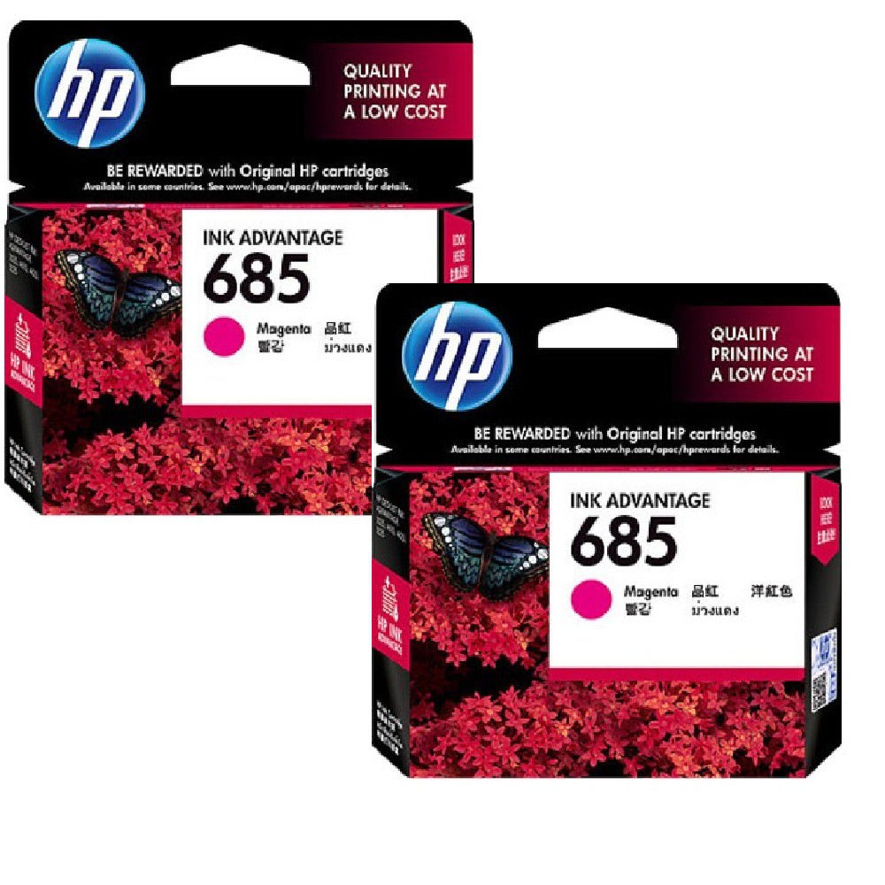 Catridge HP 685 Black Cyan Magenta Yellow 100% ORIGINAL