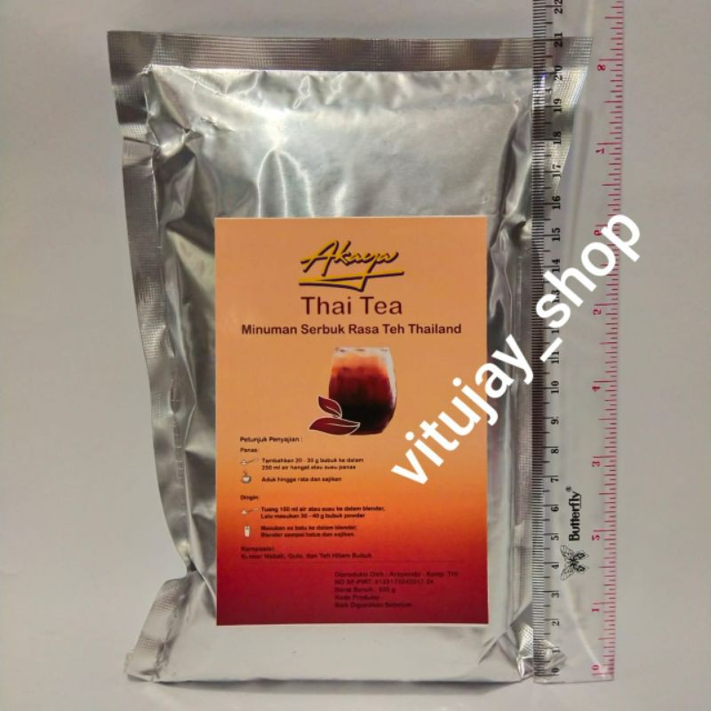 

thai tea akaya 500 gram bubuk minuman