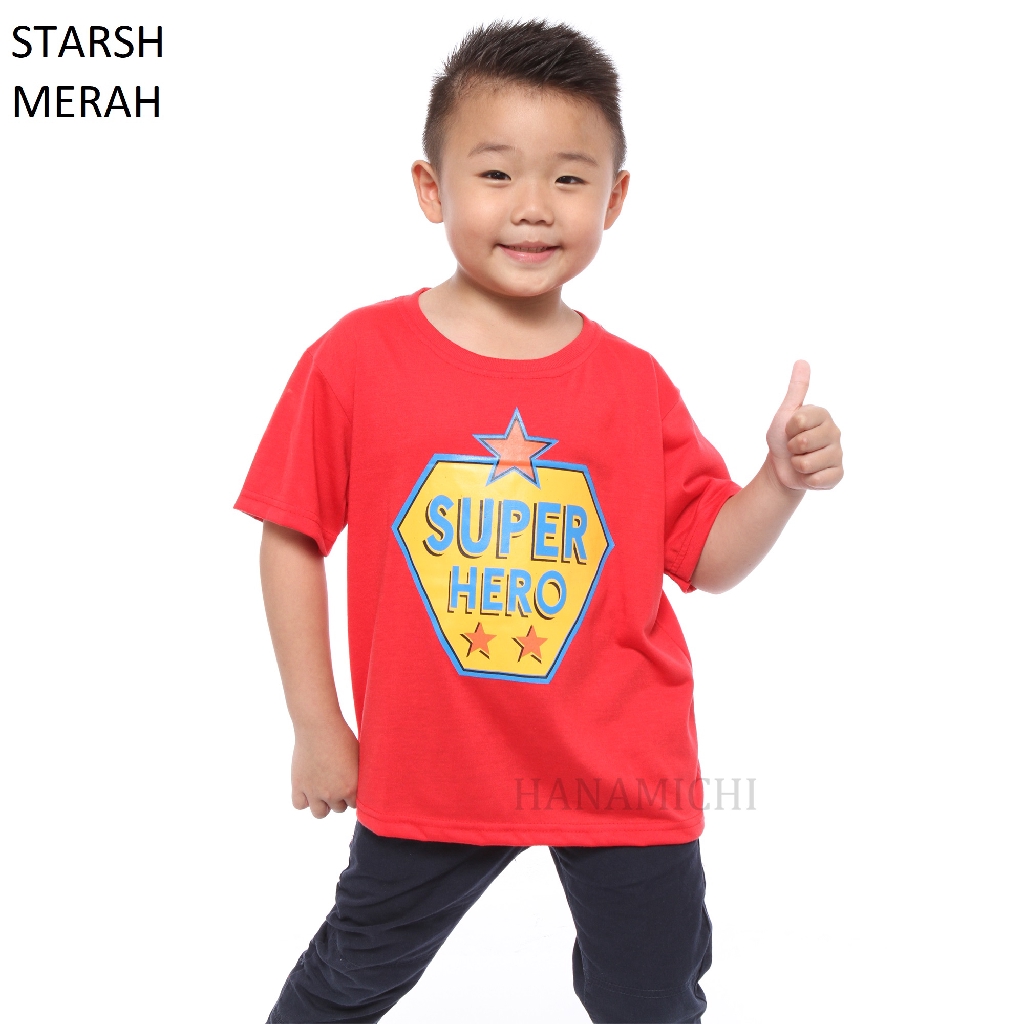 Hanamichi STARSH Kaos Sablon Anak Lengan Pendek