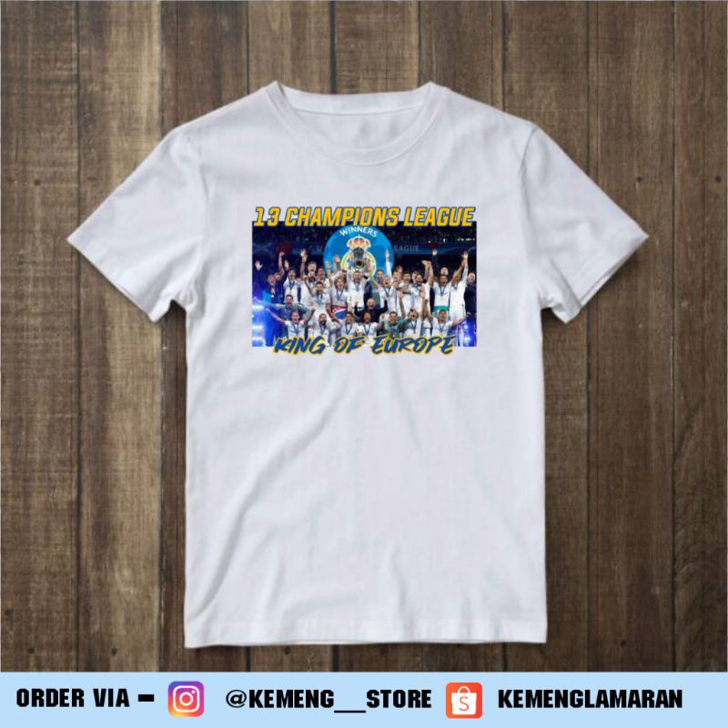 kaos distro bola desain real Madrid