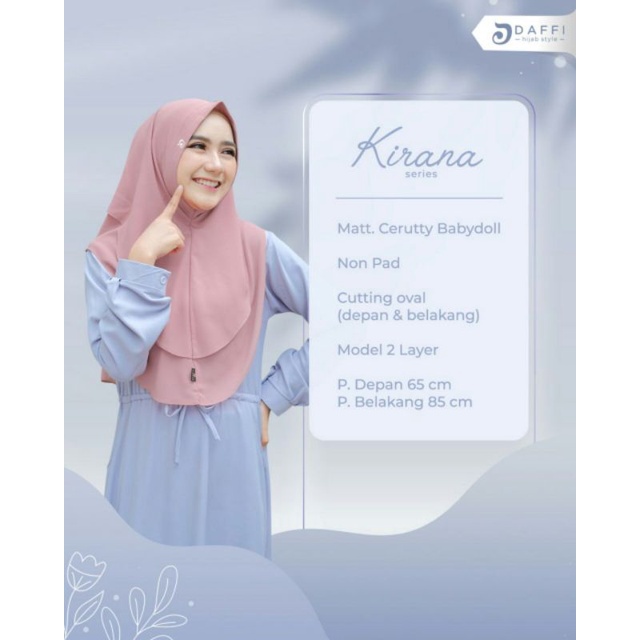 Hijab Daffi Kirana Series hijab instan jilbab instan kekinian berkualitas ORI Daffi