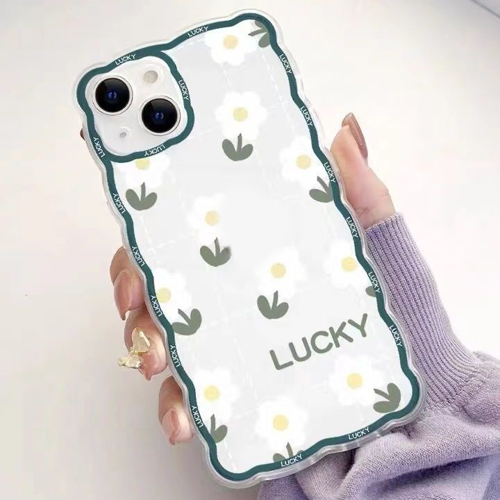 Soft Case Motif Bunga Putih Untuk IPhone 13pro 12promaxSE2 2020 / 11 Pro MAX / 6S / 7 / 8plus / XR