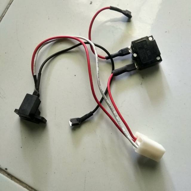 part sekreng otomatis reset relay plus soket charger mobil mainan aki anak