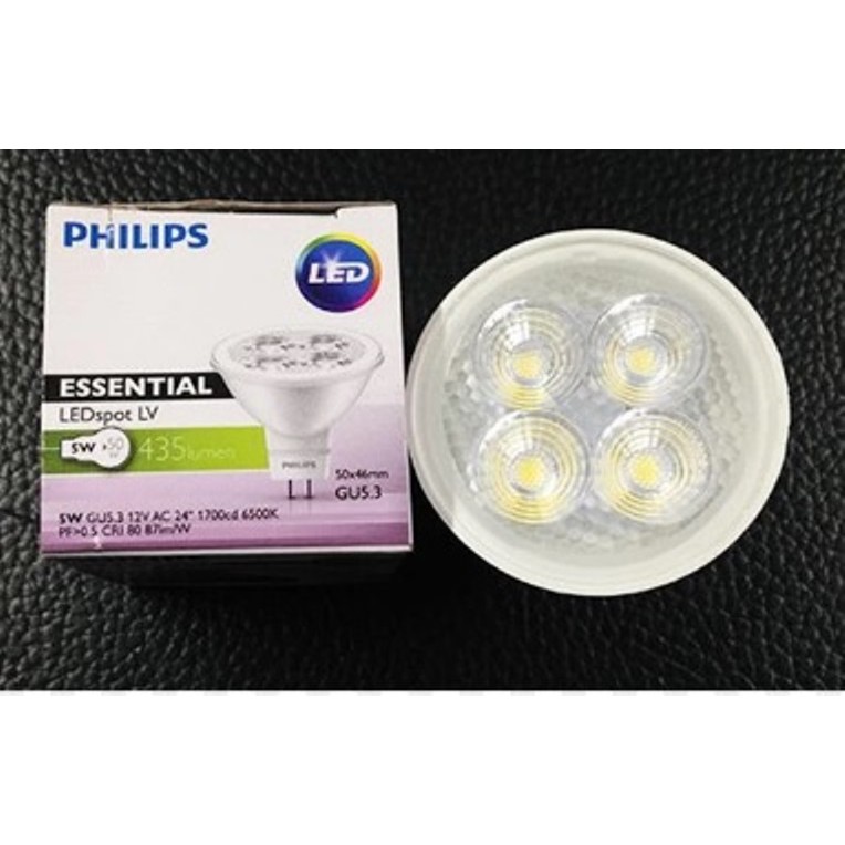 Hallogen LED PHILIPS 5W 12V KUNING MR 16 HALOGEN 5 W MR16 5Watt 2700K 12 volt DC