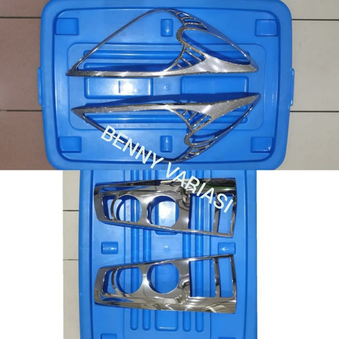 Garnish garnis list Lampu Depan Belakang Chrome Toyota Avanza Lama 2005-2007