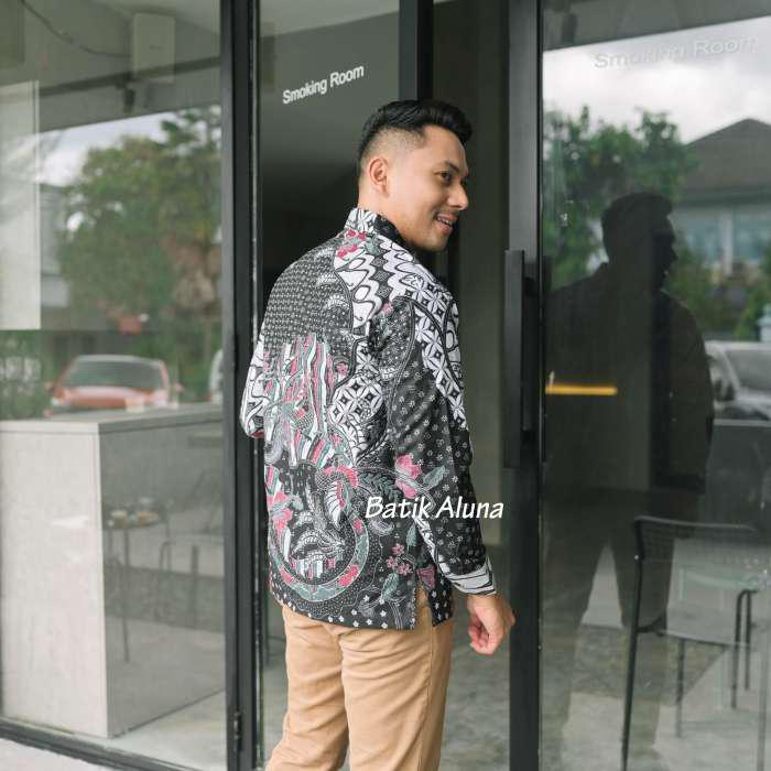 Batik Pria Lengan Panjang Solo Premium Batik Cowok Tulis Sutra Alisan Lengan Panjang Gba 112