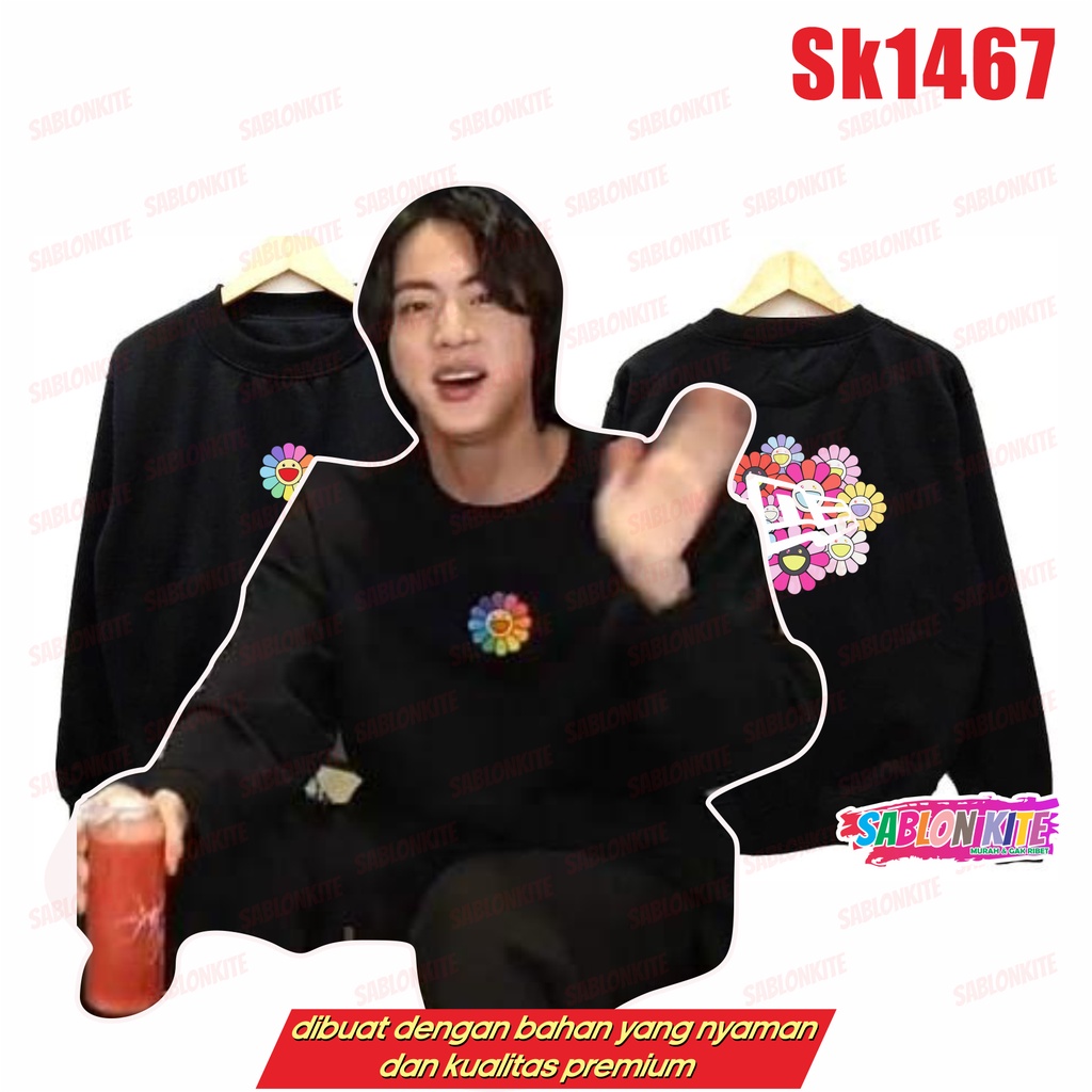 MURAH!!! SWEATER HOODIE KPOP SEOKJIN NEW SMILE SK1467 UNISEX