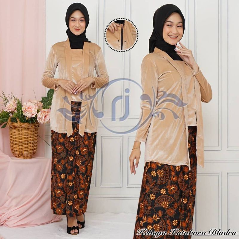 ATASAN KEBAYA KUTUBARU BLUDRU PREMIUM