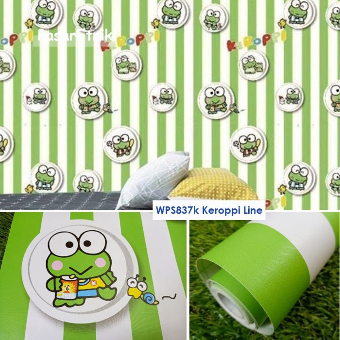 Wallpaper Dinding Motif Keropi Ukuran Panjang10 Meter x 45 CM