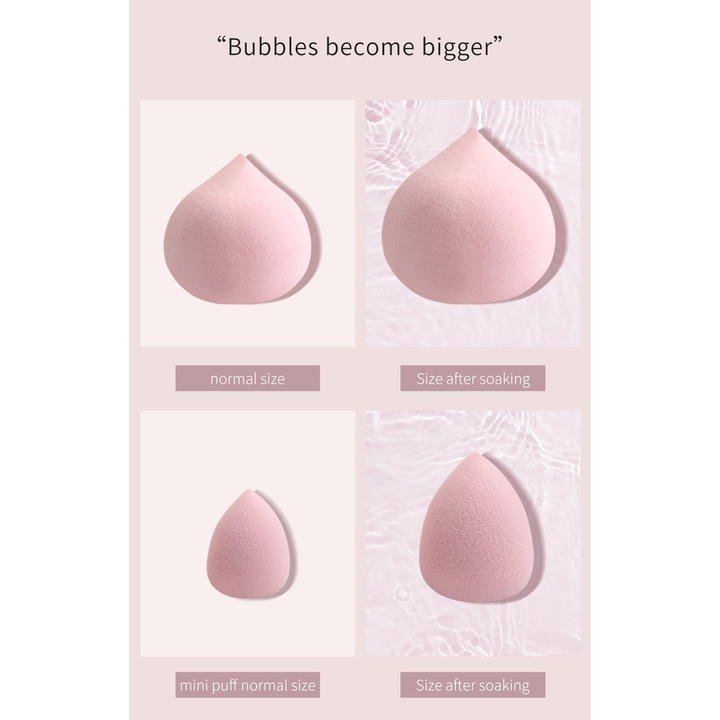 Original Maange 5pcs/kotak Spons Puff Makeup Lembut Untuk Wanita