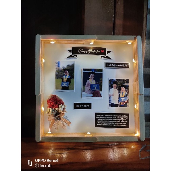 1 HARI JADI Promo Square Frame Kado Pernikahan Kado Ulang Tahun Kado Ultah Kado Wisuda Kado Tunangan Kado Anniversary Kado Unik