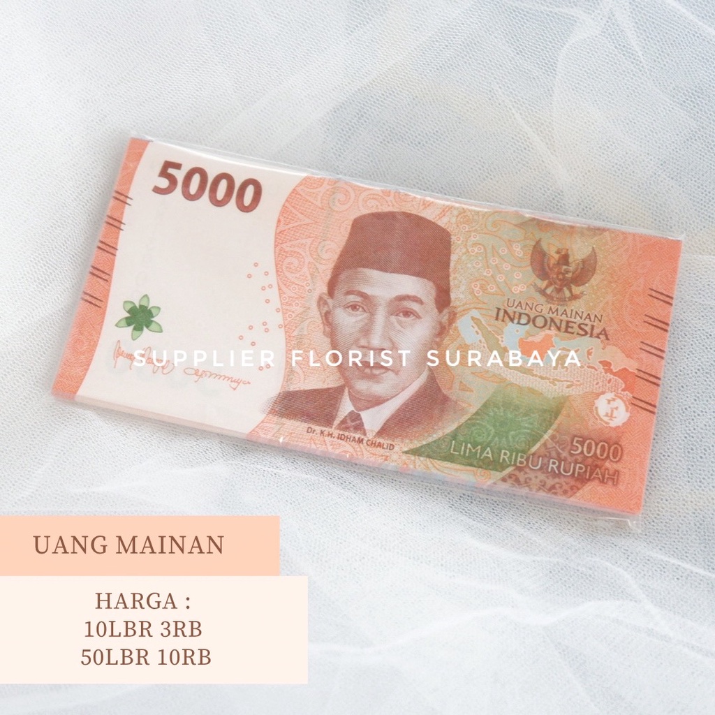 [10-50LEMBAR] UANG MAINAN VERSI BARU MODEL BARU RUPIAH TERBARU 2022 LENGKAP UNTUK BUKET UANG MAHAR DLL UANG MONOPOLI