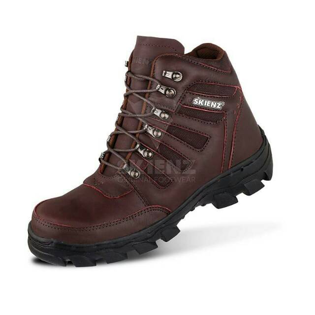 SEPATU SAFETY SEMI BOOTS SKIENZ PRIA KULIT BOOT SAVETY BUT SEPTI BUTS SEVTI