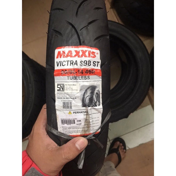 ban luar motor maxxis victra S98 ST ukuran 110/70-13, 120/70-13, 130/70-13, 80/90-14, 90/90-14,110/8