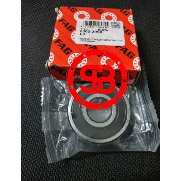 Bearing 6303 2RS / 6303 2RS C3 FAG ORIGINAL