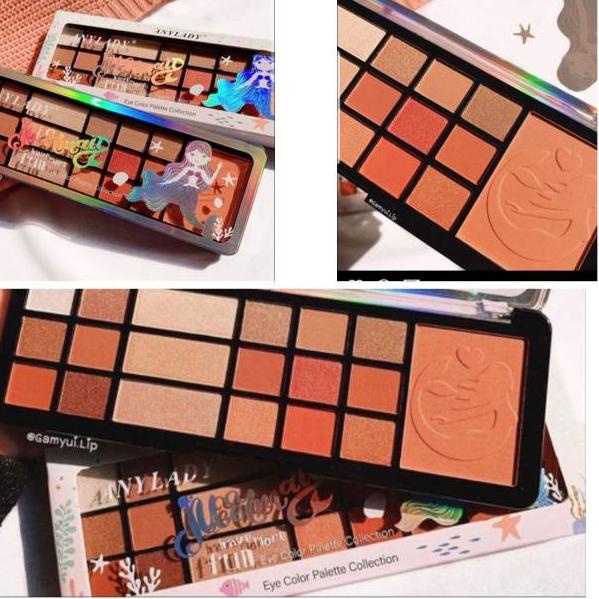 ۩ [ ECER ] ANYLADY MERMAID FUN & PEACH 754 EYESHADOW ☇