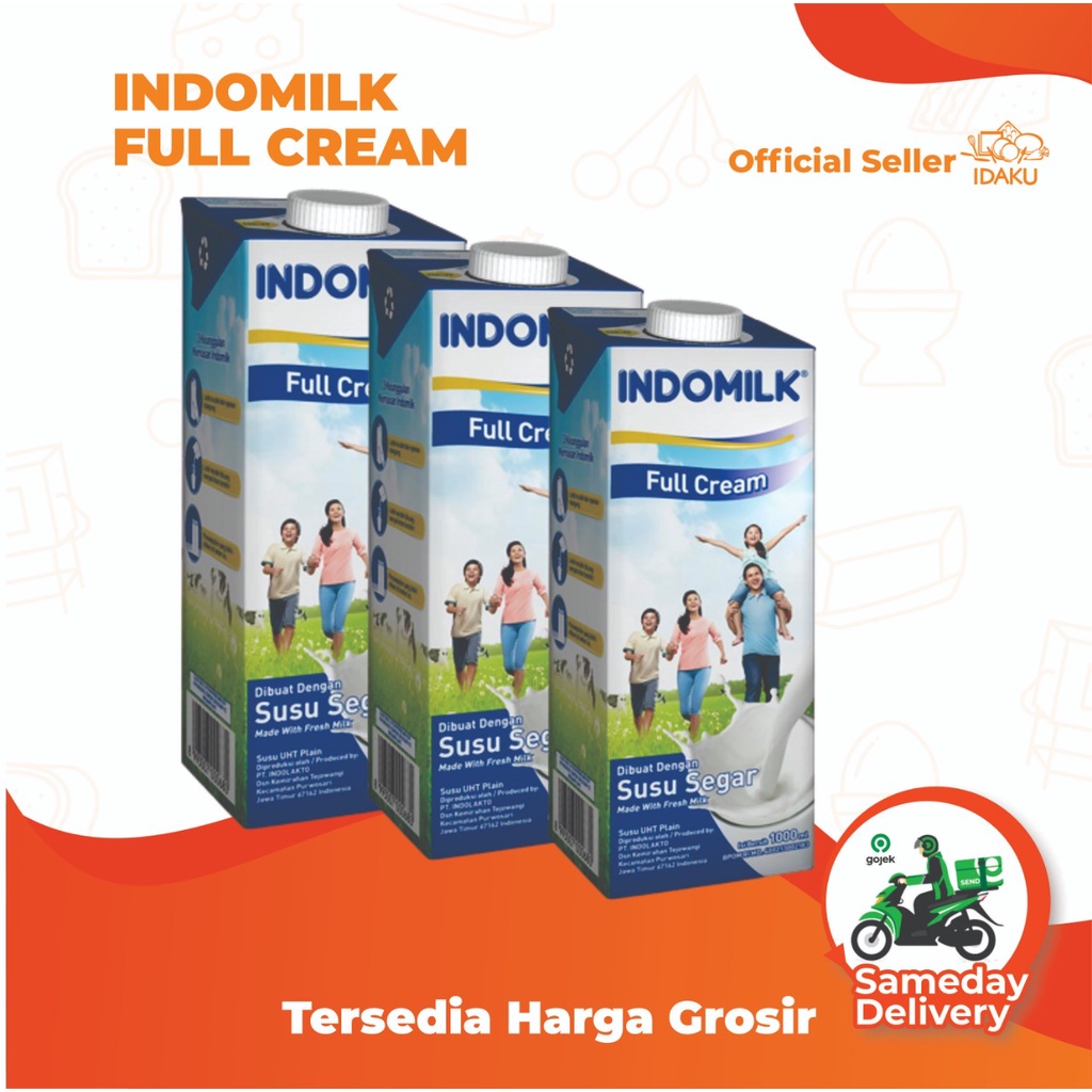 

INDOMILK UHT FULLCREAM 950ML