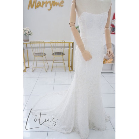 wedding gown gaun pengantin sewa - lotus