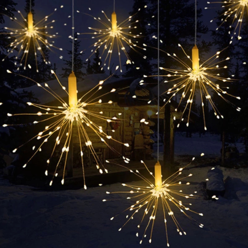 [ 3M 500LED Flashing  Fireworks Fairy Lights][ Copper Wire Dandelion String Lights Starburst Lights for Xmas New Year Decor ]