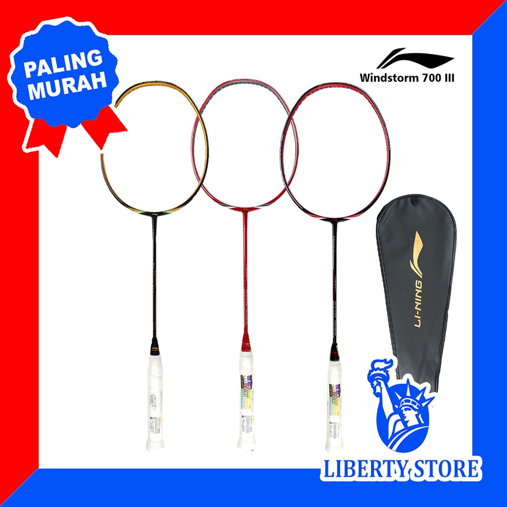 Raket Badminton ORIGINAL LINING WINDSTORM 700 III + TAS