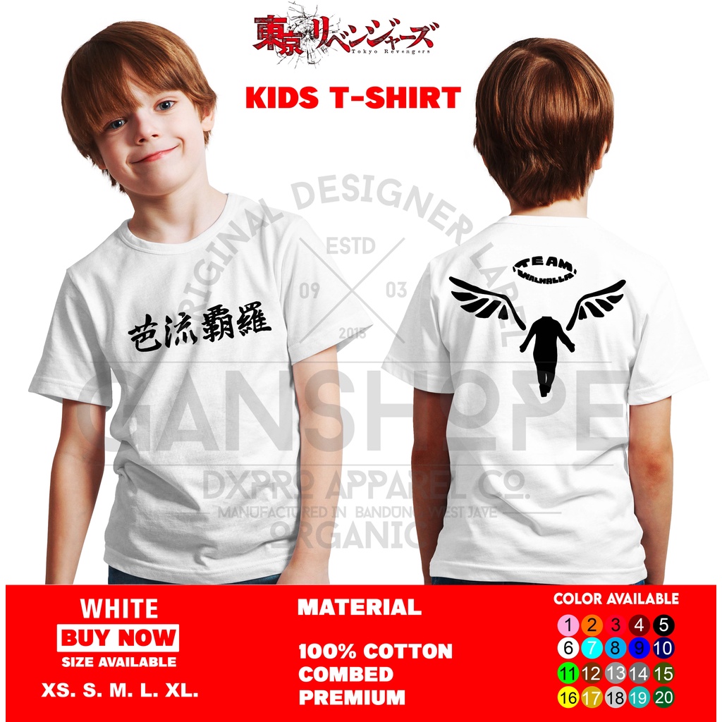 baju t'shirt kaos anak anime valhalla walhalla uniform manga tokyo revengers