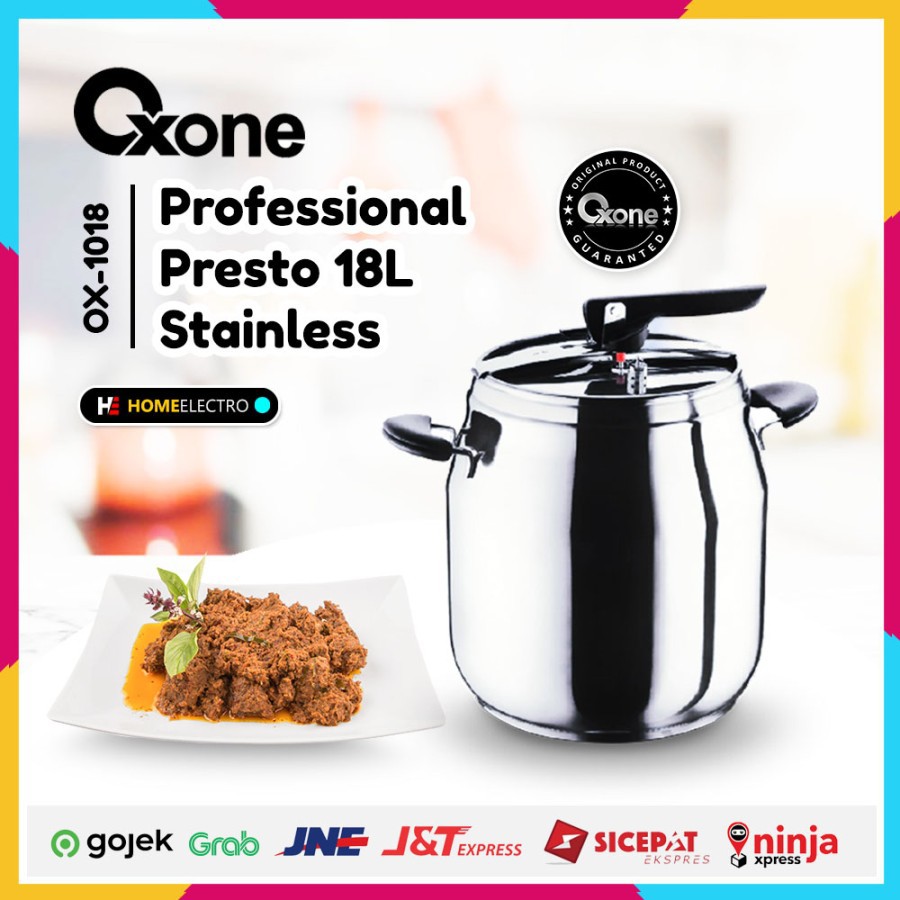 Oxone OX-1018 Jumbo Presto Pressure Cooker Oxone 18 Lt