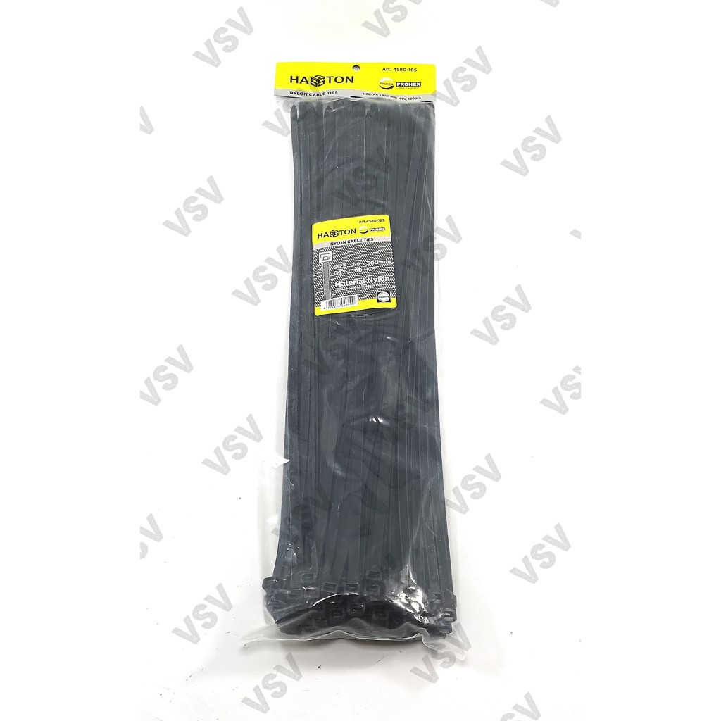 Hasston Kabel ties 7.6x500mm Hitam 4580-165 Nylon Cable ties