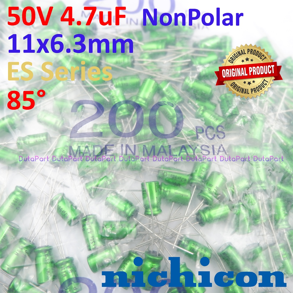 50V 4.7uF BP NonPolar ORIGINAL NICHICON MUSE Kapasitor Capasitor Elko