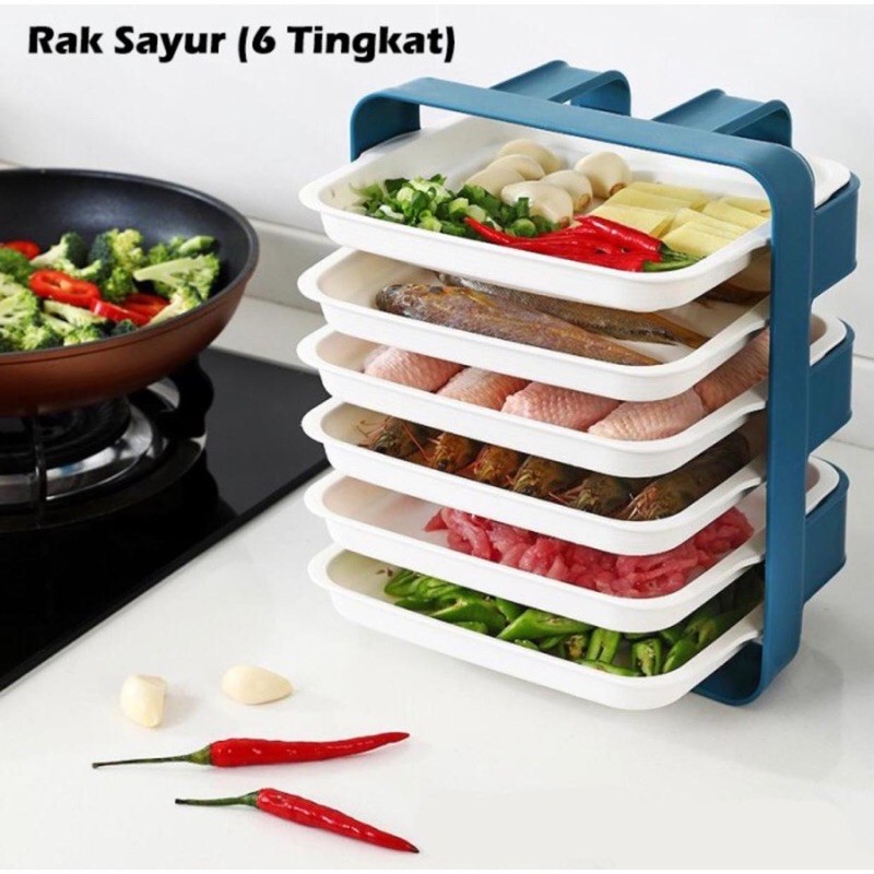 Rak Dapur / Rak Talenan Sayur / Rak sayur 6 Susun