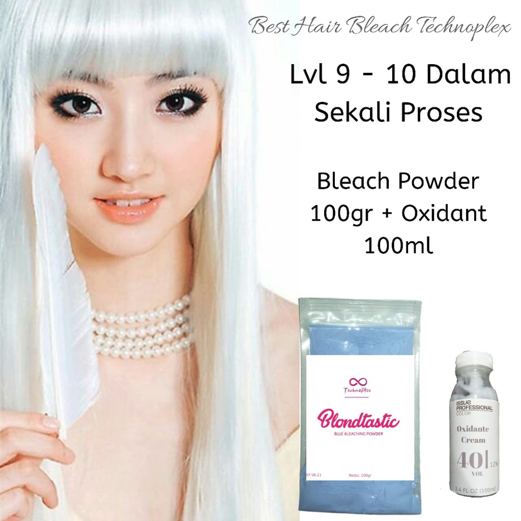  BISA  COD Bleaching  rambut  cat  rambut  Technoplex BLEACH  