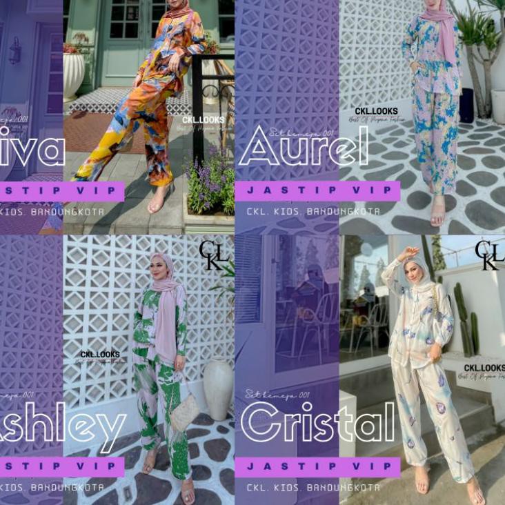 Harga murah ♪ CKL LOOKS Original Juni 2021 - Set Piyama KEMEJA BASIC | Jiva Aurel Ashley Cristal RBK