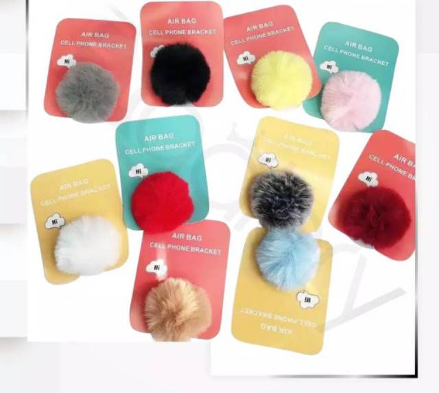 Medan Termurah Pompom Pop socket Pom pom untuk hp