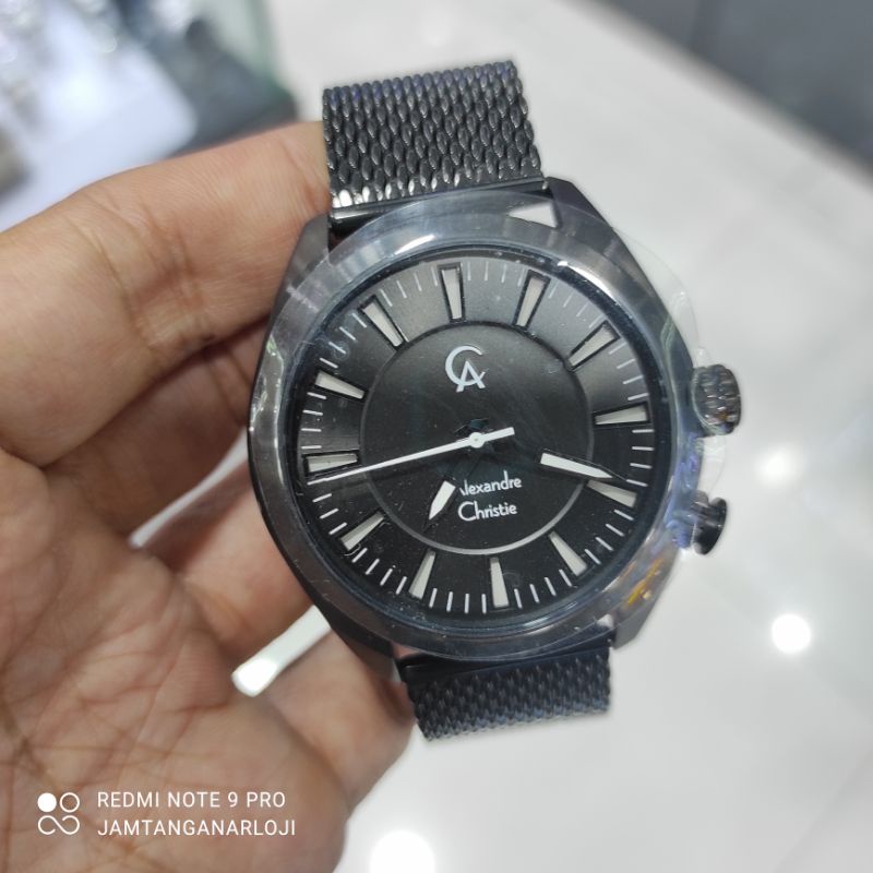 New Alexandre Christie AC 8630 Jam Tangan Pria AC8630 Original MHBIPBA Black Rosegold