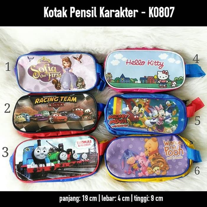 

ffg419 Kotak Pensil Murah / Tempat Pensil TK Karakter / Pouch Anak