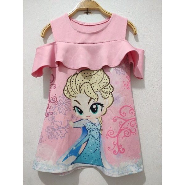 Dress Frozen Anak no brand (preloved)