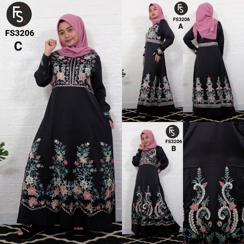 Gamis Pesta ELegant - Roberto Cavali - Gamis Bordir Rajut