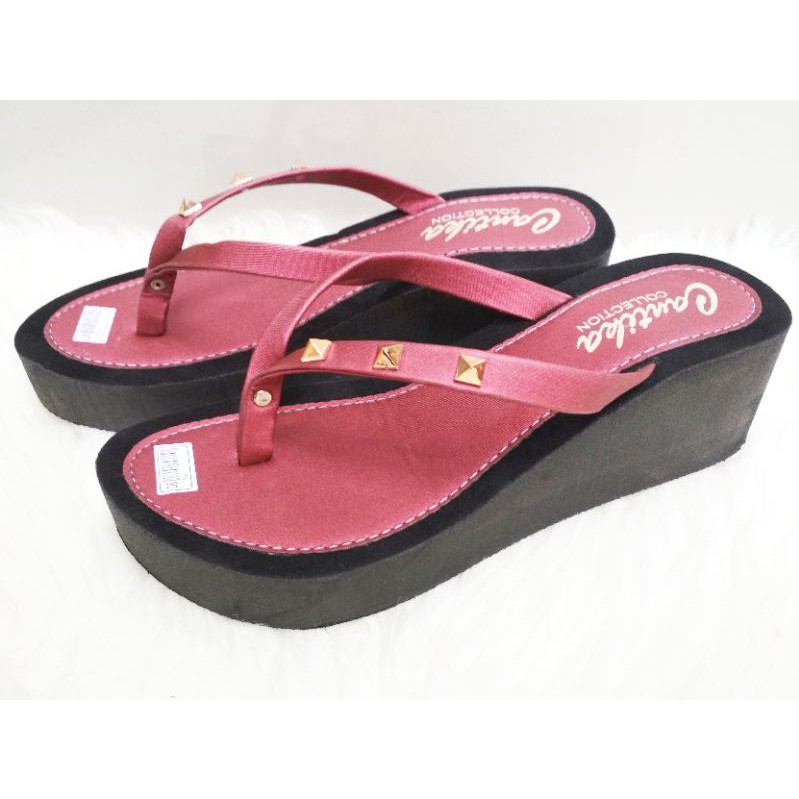 New Wedges Piramid Sendal Sandal wanita