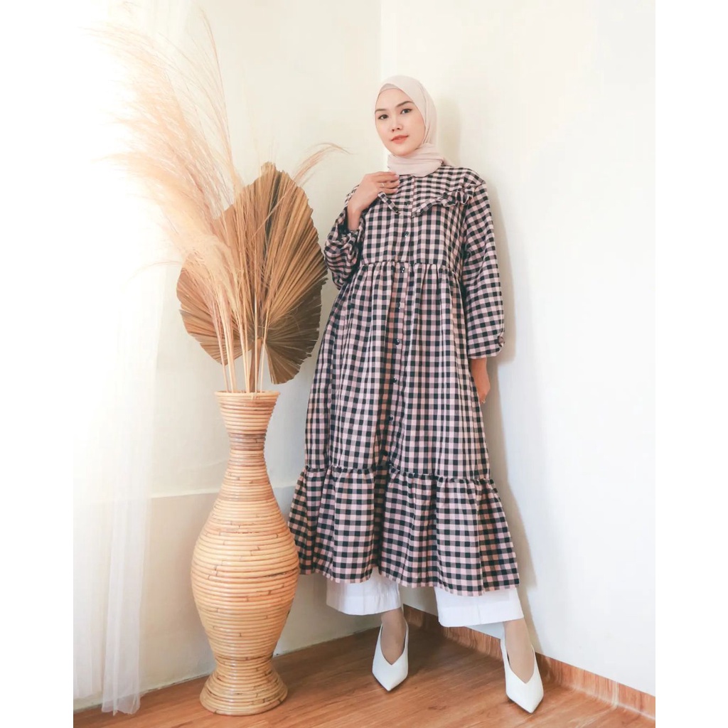 (OOTD HIJAB) MIDI DRESS/ DRESS KOREAN STYLE/ BUSUI FRIENDLY/ TERLARIS