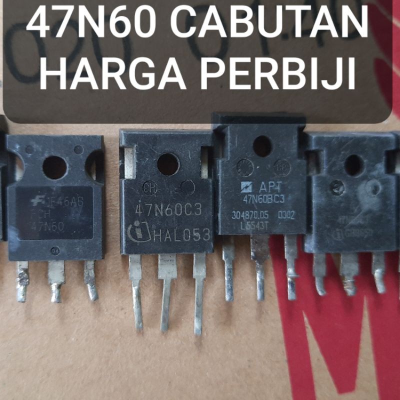 MOSFET CABUTAN 47N60 47A 600V